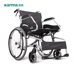 康扬轮椅车SM-150F22/康扬/康杨轮椅折叠轻便轮椅航天级铝合金老年老人手动轮椅